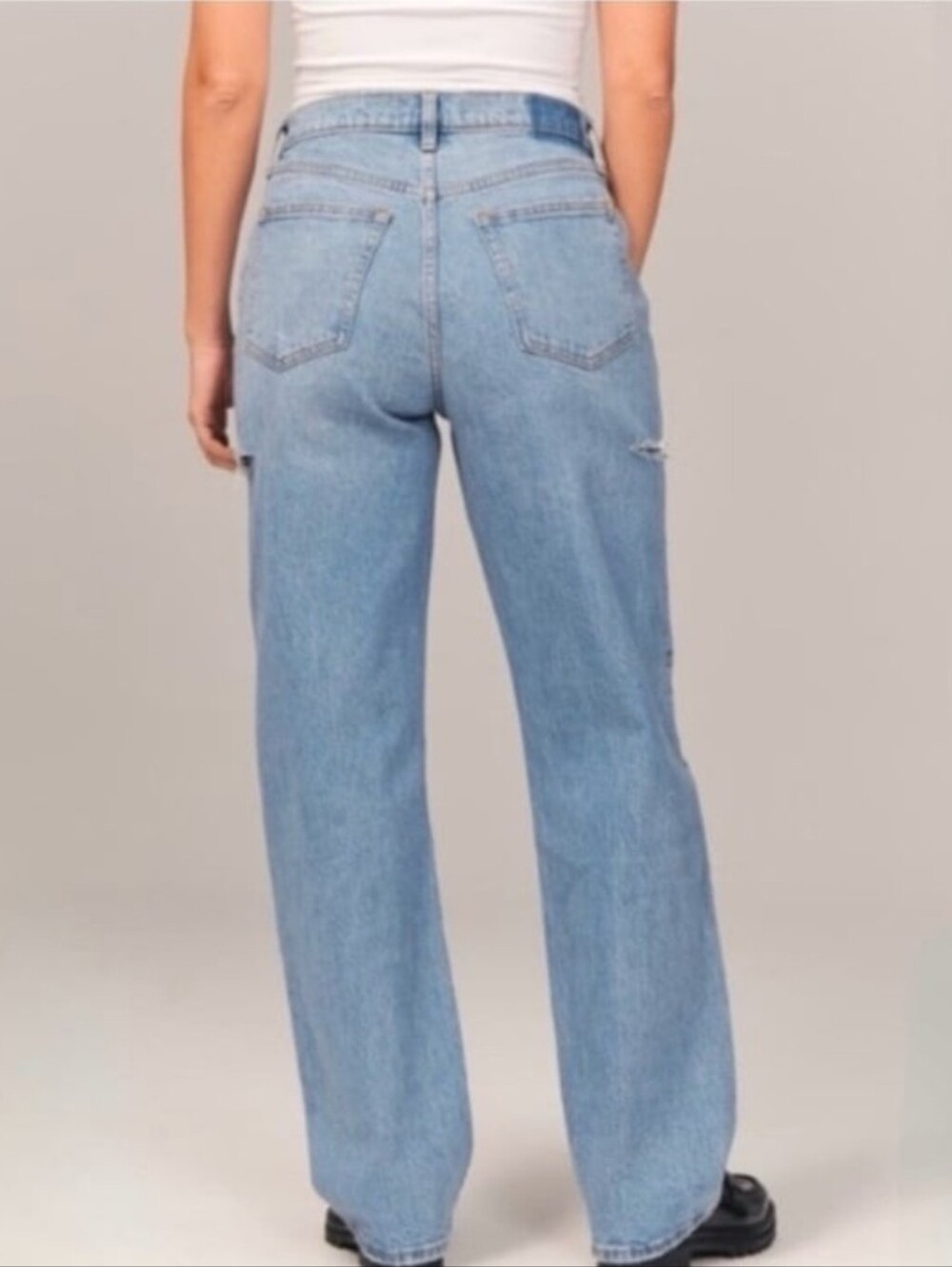 Abercrombie The 90s Baggy Low Rise Jean - 24 Long - Picture 8 of 12